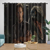 Charger l&#39;image dans la visionneuse de la galerie, Jurassic World Curtains Blackout Window Drapes Room Decoration