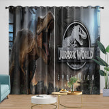 Load image into Gallery viewer, Jurassic World Curtains Dinosaur  Blackout Window Drapes Room Decoration