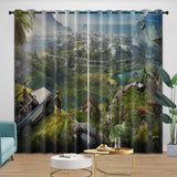 Load image into Gallery viewer, Jurassic World Curtains Dinosaur  Blackout Window Drapes Room Decoration
