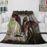 Charger l&#39;image dans la visionneuse de la galerie, Jurassic World Rebirth Blanket Flannel Throw Room Decoration