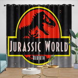 Load image into Gallery viewer, Jurassic World Rebirth Curtains Blackout Window Drapes Room Decoration