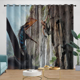 Charger l&#39;image dans la visionneuse de la galerie, Jurassic World Rebirth Curtains Dinosaur Blackout Window Drapes