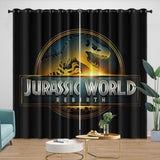Charger l&#39;image dans la visionneuse de la galerie, Jurassic World Rebirth Curtains Dinosaur Blackout Window Drapes