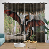Charger l&#39;image dans la visionneuse de la galerie, Jurassic World Rebirth Curtains Dinosaur Blackout Window Drapes