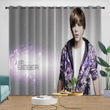 Load image into Gallery viewer, Justin Bieber Curtains Blackout Window Drapes Kids Room Decoration