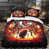 Charger l&#39;image dans la visionneuse de la galerie, Kansas City Chiefs Bedding Set Duvet Cover Without Filler