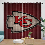 Load image into Gallery viewer, Kansas City Chiefs Curtains Blackout Window Drapes Room Decoration