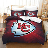 Charger l'image dans la visionneuse de la galerie, Kansas City Chiefs Duvet Cover Kids Room Bedding Set Without Filler