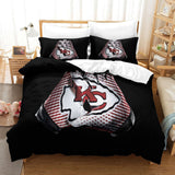Charger l'image dans la visionneuse de la galerie, Kansas City Chiefs Duvet Cover Kids Room Bedding Set Without Filler