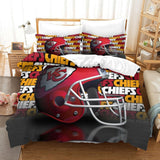 Charger l'image dans la visionneuse de la galerie, Kansas City Chiefs Duvet Cover Kids Room Bedding Set Without Filler