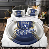 Charger l&#39;image dans la visionneuse de la galerie, Kansas City Royals Bedding Set Quilt Cover Without Filler