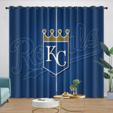 Charger l&#39;image dans la visionneuse de la galerie, Kansas City Royals Curtains Blackout Window Drapes Room Decoration