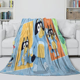 Charger l&#39;image dans la visionneuse de la galerie, Kids Room Decoration Bluey Blanket Pattern Flannel Throw