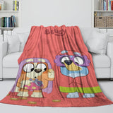 Charger l&#39;image dans la visionneuse de la galerie, Kids Room Decoration Bluey Blanket Pattern Flannel Throw