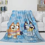 Charger l&#39;image dans la visionneuse de la galerie, Kids Room Decoration Bluey Blanket Pattern Flannel Throw