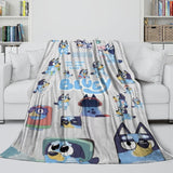 Charger l&#39;image dans la visionneuse de la galerie, Kids Room Decoration Bluey Blanket Printed Flannel Throw