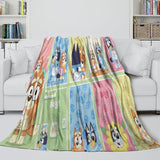 Charger l&#39;image dans la visionneuse de la galerie, Kids Room Decoration Bluey Blanket Printed Flannel Throw