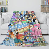 Charger l&#39;image dans la visionneuse de la galerie, Kids Room Decoration Bluey Blanket Printed Flannel Throw