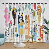 Charger l&#39;image dans la visionneuse de la galerie, Kids Room Decoration Bluey Curtains Pattern Blackout Window Drapes