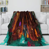Charger l&#39;image dans la visionneuse de la galerie, Kids Room Game Minecraft Blanket Flannel Pattern Throw