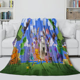 Charger l&#39;image dans la visionneuse de la galerie, Kids Room Game Minecraft Blanket Flannel Pattern Throw