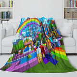 Charger l&#39;image dans la visionneuse de la galerie, Kids Room Game Minecraft Blanket Flannel Pattern Throw