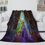 Charger l&#39;image dans la visionneuse de la galerie, Kids Room Game Minecraft Blanket Flannel Pattern Throw