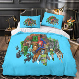 Charger l&#39;image dans la visionneuse de la galerie, Kids bed Minecraft Bedding Set Pattern Quilt Duvet Cover Without Filler