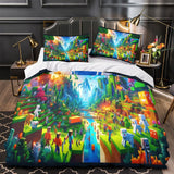 Charger l&#39;image dans la visionneuse de la galerie, Kids bed Minecraft Bedding Set Pattern Quilt Duvet Cover Without Filler