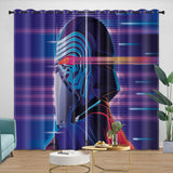 Charger l&#39;image dans la visionneuse de la galerie, Kylo Ren Curtains Pattern Blackout Window Drapes