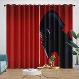 Charger l&#39;image dans la visionneuse de la galerie, Kylo Ren Curtains Pattern Blackout Window Drapes