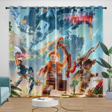 Charger l&#39;image dans la visionneuse de la galerie, LEGO Horizon Adventures Curtains Blackout Window Drapes Room Decoration