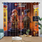 Charger l&#39;image dans la visionneuse de la galerie, LEGO Horizon Adventures Curtains Blackout Window Drapes Room Decoration