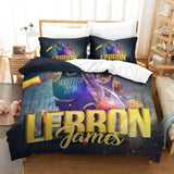 Load image into Gallery viewer, Lakers LeBron Raymone James Bedding Set Pattern Quilt Duvet Cover