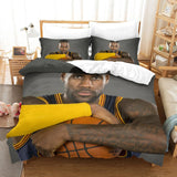 Load image into Gallery viewer, Lakers LeBron Raymone James Bedding Set Pattern Quilt Duvet Cover