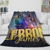 Load image into Gallery viewer, Lakers LeBron Raymone James Blanket Flannel Throw Room Decoration