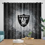 Load image into Gallery viewer, Las Vegas Raiders Curtains Blackout Window Drapes Room Decoration