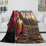 Charger l&#39;image dans la visionneuse de la galerie, Lightning McQueen Blanket Flannel Pattern Throw Room Decoration