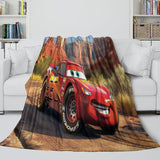Charger l&#39;image dans la visionneuse de la galerie, Lightning McQueen Blanket Flannel Pattern Throw Room Decoration