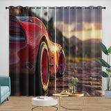 Charger l&#39;image dans la visionneuse de la galerie, Lightning McQueen Curtains Blackout Window Drapes