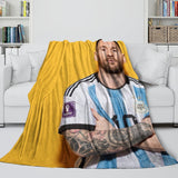 Load image into Gallery viewer, Lionel Messi Blanket Flannel Throw Room Decoration