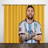 Load image into Gallery viewer, Lionel Messi Curtains Pattern Blackout Window Drapes