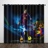 Load image into Gallery viewer, Lionel Messi Curtains Pattern Blackout Window Drapes