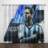 Load image into Gallery viewer, Lionel Messi Curtains Pattern Blackout Window Drapes