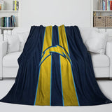 Charger l&#39;image dans la visionneuse de la galerie, Los Angeles Chargers Blanket Flannel Fleece Throw Room Decoration