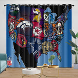 Load image into Gallery viewer, Los Angeles Chargers Curtains Blackout Window Drapes Room Decoration