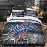 Charger l&#39;image dans la visionneuse de la galerie, Los Angeles Dodgers Bedding Set Quilt Cover Without Filler