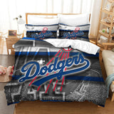 Charger l&#39;image dans la visionneuse de la galerie, Los Angeles Dodgers Bedding Set Quilt Cover Without Filler