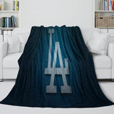 Charger l'image dans la visionneuse de la galerie, Los Angeles Dodgers Blanket Flannel Throw Kids Room Decoration
