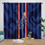 Charger l'image dans la visionneuse de la galerie, Los Angeles Dodgers Curtains Blackout Window Drapes Kids Room Decoration